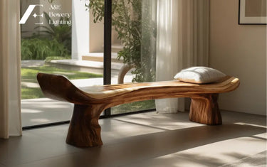 Wood Benches in Contemporary Interiors – Blending Function and Sculptural Elegance