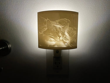 Custom 3D Printed Photo Night Light, Personalized Gift