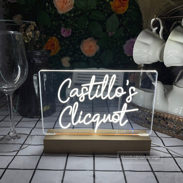 Custom Night Light, Engraved Name Photo Plaque, USB Powered LED Lamp, Wood Stand Table Light Up Personalized Christmas Gift,