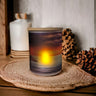 Stunning Sunset Design Candle Holder With A Battery Operated Flickering Tea Light, Unique Candle Holder, Trinket Jar, Nature