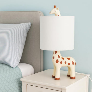 Handmade Giraffe Table Lamp, Ceramic Giraffe Lamp for Kids, Animal Nursery Lamp, Child Bedroom Decor, Cute Giraffe Night Ligh