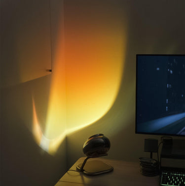 Sunset Projector Lamp: Adjustable Color Gradient Mood Light