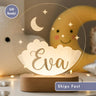 Clouds and stars Custom Name Light | Personalized Bedroom LED Cloud Decor Sign | Light up Sign | Daughter/Son gift Sign /Boy
