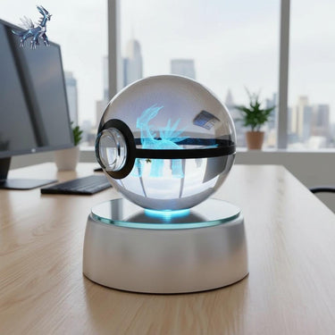 Pokemon 3D Crystal Ball LED Lamp – Pikachu, Mew, Mewtwo, Gengar, Night Light Gift