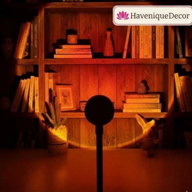 Sunset LED Projector Lamp USB Ambient Night Light for Bedroom, Party Wall Décor