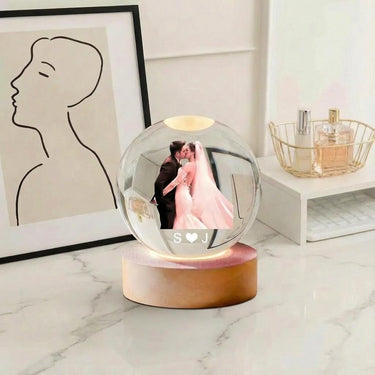 3D LED Night Light With Custom Photo, Wedding Anniversary Gift Keepsake, Personalized Birthday Gift For Her