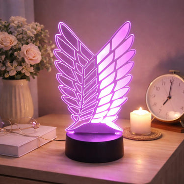 Attack on titan Anime LED Lamp – 3D Color Changing Night Light, Anime gift, AOT merch