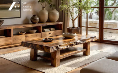 How To Style A Live Edge Coffee Table – Natural Elegance For Modern Living Rooms