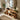 Organic Christmas Wood Bathroom Vanity with Curved Open Shelf For Bathroom