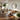 Organic Modern Entryway Console with Curved Wood Base