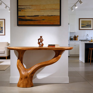 Live Edge Root Base Console Table