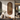 Arched Wood Wall Decor Panel with Slatted Back and Shelf