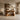 Sculptural Wood Console Table With Open Display Shelves
