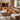 Organic Live Edge Coffee Table with Sculptural Loop Base