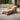 Sculptural Wood Daybed With Cushioned Seat For Sunroom