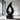 Black Teardrop Void Abstract Floor Sculpture