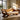Sculptural Wave Wood Sofa With Open Carved Base
