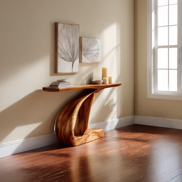 Organic Root Base Narrow Console Table