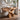 Natural Solid Wood Vanity Table with Sculptural Organic Base
