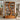 Natural Wood Bookshelf With Flowing Wave Divider