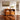 Curved Wood Sideboard With Carved Wave Door