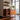 Organic Wave Carved Sideboard With Open Shelf Storage