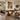 Sculptural Hallway Console Table in Natural Wood