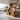 Sculptural Wood Kitchen Console With Curved Display Shelves