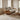 Curved Arm Sofa With Integrated Sculptural Wood Frame