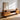 Elevated Shelf TV Console With Geometric Open Center