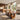 Modern Solid Wood Dining Table With Geometric Trestle Base