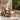 Sculptural Wood Accent Chair With Upholstered Cushion