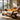 Sculptural Wave Frame Sofa With Organic Open Base