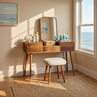 Modern Vanity Desk With Drawers
