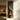 Sculptural Wood Wall Art Panel with Integrated Shelf