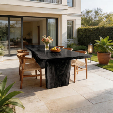 Handcrafted Live Edge Wood Dining Table for Modern Minimalist Spaces
