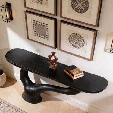 Live Edge Root Base Console Table