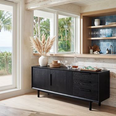 Minimalist Solid Wood Sideboard With Drawer Storage