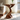 Sculptural Wood Side Table with Dual Elevated Tops