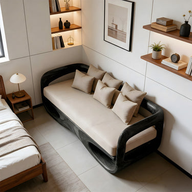 Open Loop Base Sofa With Sculptural Flow Frame