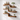 Natural Wood Floating Wall Shelf with Curved Layered Design