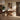 Light Wood Console Table with Artistic Cross-Base Design