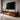 Modern Curved TV Cabinet With Open Shelf And Drawer Storage