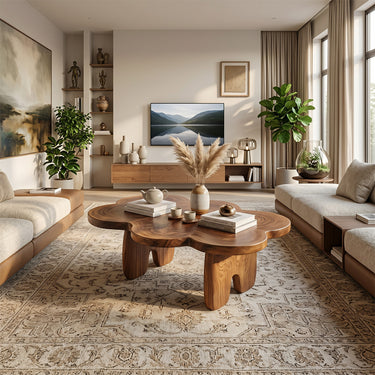 Organic Cloud-Shaped Coffee Table with Sculptural Low Profile
