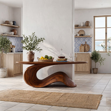 Sculptural Wave Console Table For Organic Modern Interiors