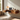 Natural Solid Wood Floating Desk with Open Shelf Storage