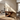 Sculptural Hallway Console Table in Natural Wood