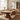 Organic Live Edge Wood Dining Table with Sculptural Base
