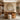 Natural Wood Dressing Vanity With Open Shelves And Cabinet Storage