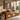 Double Sink Solid Wood Bathroom Vanity with Open Shelf Storage
